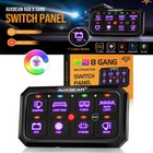 AUXBEAM 1400W 8 Gang RGB Switch Panel Toggle Control For Jeep Gladiator JT JL JK