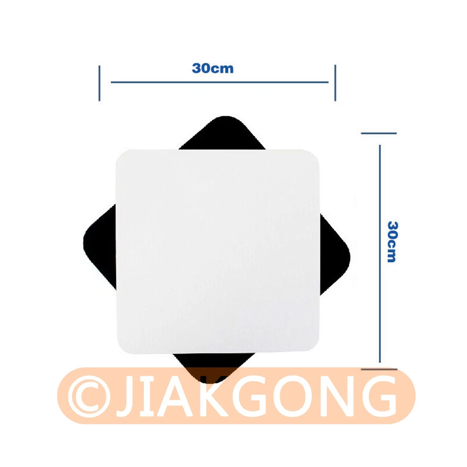 2pcs White Black Photo Acrylic Studio Reflection Board Display 30x30cm(12"x12") - Bild 2 von 4