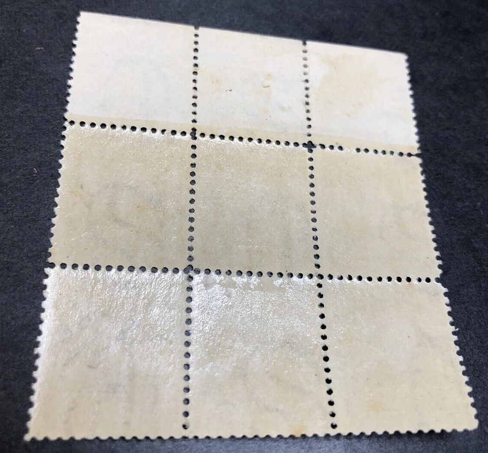 US  302 3c Violet Jackson 1903 BEP TOP PLATE BLOCK Of 6 MINT OG LH F/VF - Image 3 of 3