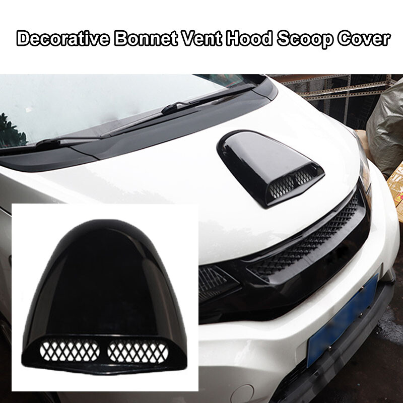 Universal Car Air Flow Intake Hood Scoop Vent Decorative Cover ABS eBay