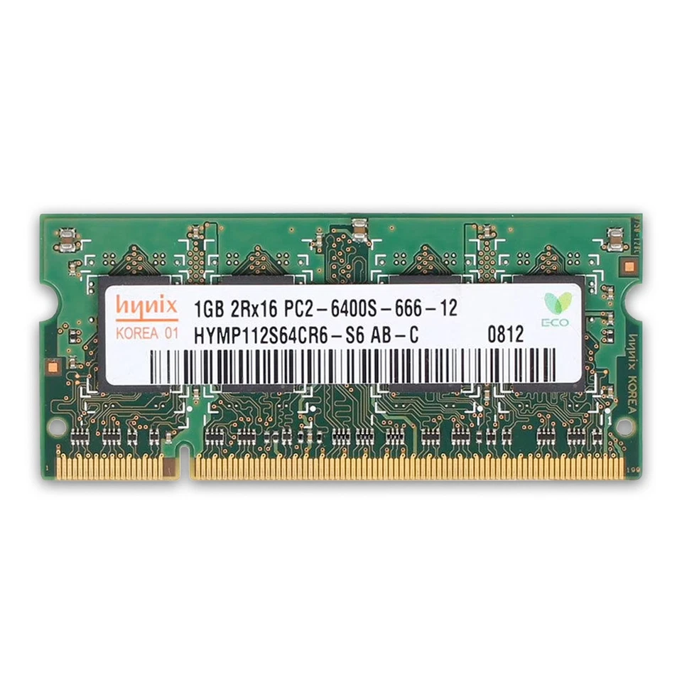 Hynix Memory 2GB (2x 1GB) PC2-6400 Laptop PC RAM DDR2 SDRAM 2RX16 - Image 2 of 4