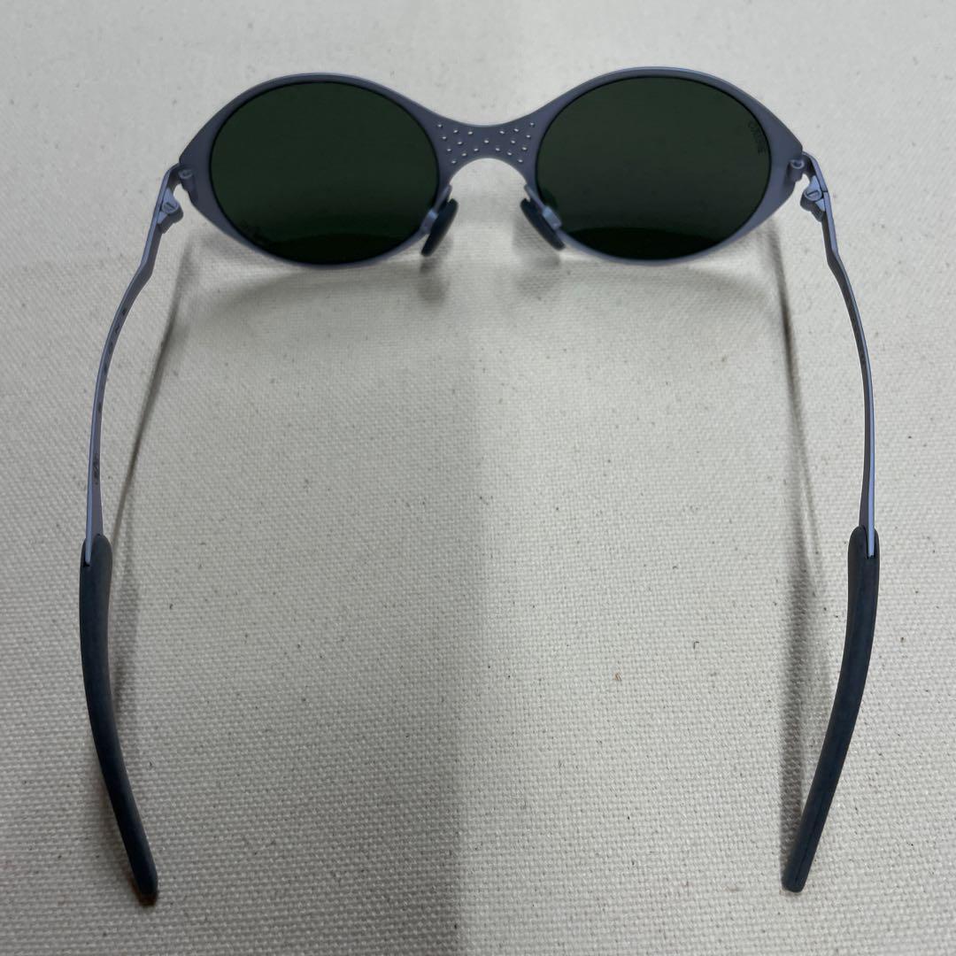 Briko B Zone 90 Round Metal Sunglasses Grey Frame Made in Briko B Zone 90 Round Metal Sunglasses Grey Frame Made in