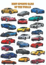 Samochody sportowe - dekoracyjny plakat A1 + plakat GRATIS + darmowa wysyłka!