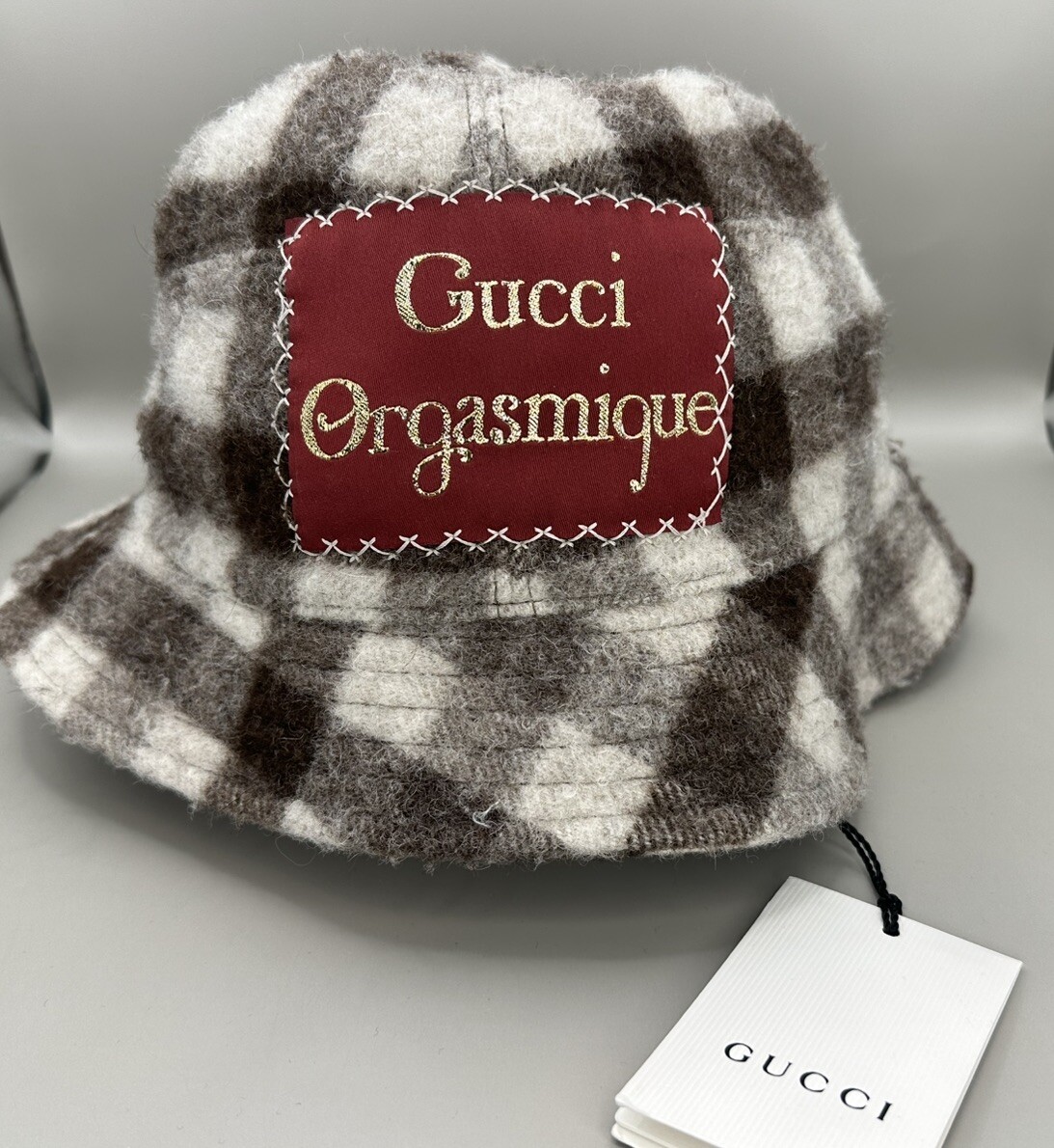 Gucci Orgasmique バケットハット Mサイズ Gucci Orgasmique Wool Bucket Hat Brown Size M (58cm) Authentic | eBay