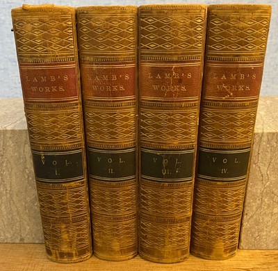 THE WORKS OF CHARLES LAMB by Charles Lamb 1863 Complete 4 Vol.  SAMUEL COLERIDGE