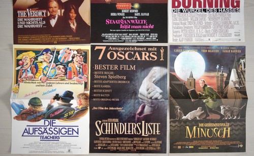 E372 6x Kinoplakate SCHINDLERS LISTE / THE VERDICT / MISSISSIPPI BURNING etc. - Picture 3 of 3