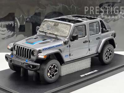 GT Spirit 2021 Jeep Wrangler Rubicon 4xe 4x4 Grey Metallic GT419 1