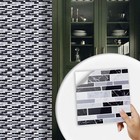 10/20 Pcs PVC Tile Backsplash Waterproof Self Adhesive Wall Panels for Kitchen