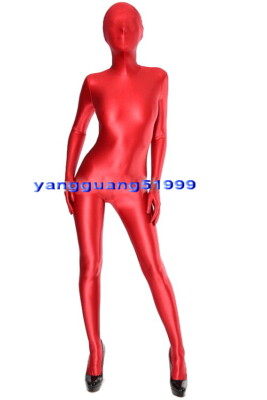 Red Spandex Tights Suit Catsuit Costumes Unisex Sexy Bodysuit Full Outfit  F314 | eBay