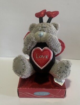 Me To You Mini Tatty Teddy - 7cm With Butterfly Wings - Valentines Day