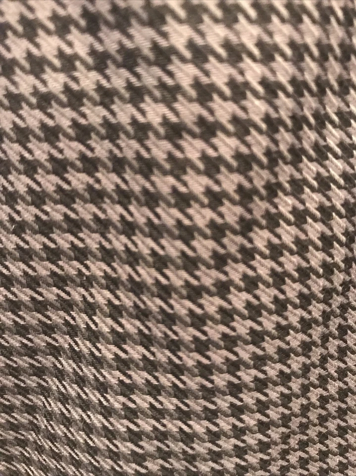 Houndstooth Chef's Pants Adult Large Uncommon Threads Uniform Pants Black Grey - Image 3 of 4