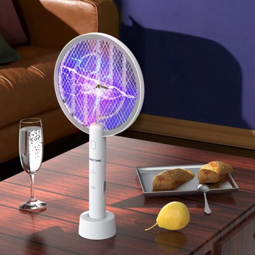 Bug Zapper Racket 4000V, Mosquito Killer Lamp Indoor Fly Zapper for Kitchen Home