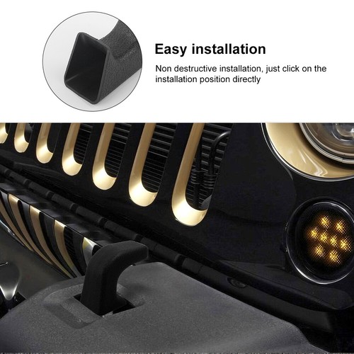 2pc Bumper Tow Hook Protector Tow Hook Rubber Covers For Jeep Wrangler JK JL JT - Picture 15 of 66