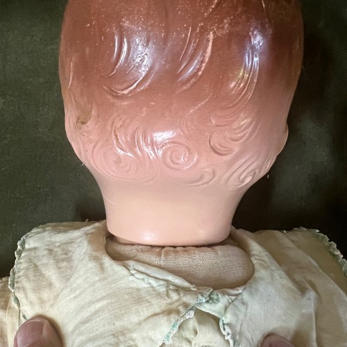 40's J.L. Schilling Co Talking Baby Doll 22" Key Wind (NoSound) Up w/Sleepy Eyes - Picture 21 of 24