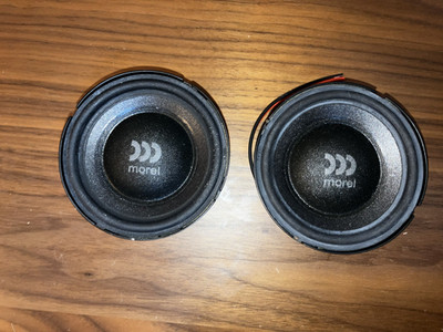 Morel 4'' Midrange Woofer (pair) Car Audio Set of Speakers