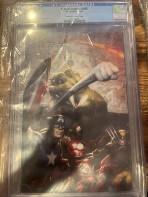 MARVEL COMICS #1000 - (CGC 9.8 NM/MT) Ryan Brown ''Comic Elite'' VIRGIN Cover 