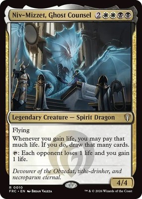 x1 Niv-Mizzet, Ghost Counsel R MTG Commander: Reality Fracture M/NM, English