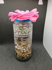wearable resellable jewelry jar bracelet necklace earrings vintage