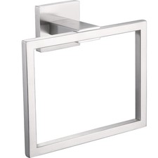 LANC Hand Towel Rings for Bathroom Wall Mount Brushed Finished Square Hand To...
