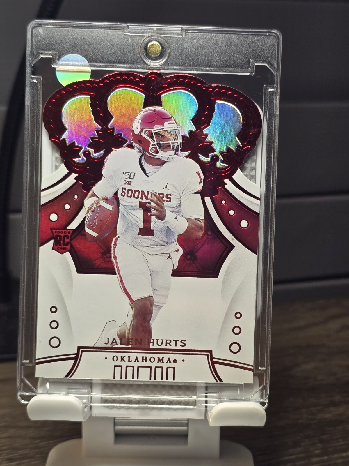 2020 Panini Chronicles Draft Picks Crown Royale Mirror Red Jalen Hurts #53 