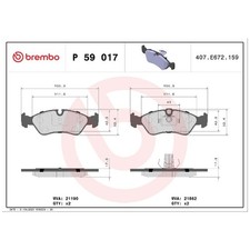 Satz Bremsbeläge Bremsklötze vorne für Opel Vectra A J89 B J96 | 24352174