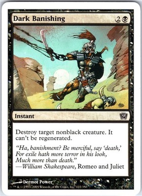 Dark Banishing 122 C 9th Edition Magic the Gathering MTG LP