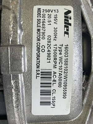 Nidec Sole Waschmaschine Motor Typ WC107A50100 Hotpoint Indesit