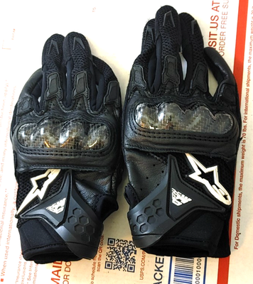 Alpinestars SMX-2 Motorcycle Gloves Size Adult Small Black S