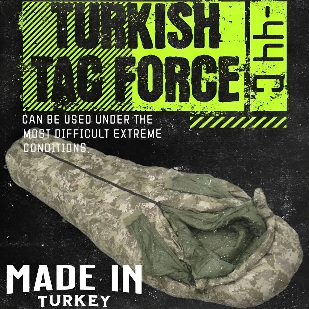Military -44C Camouflage Goose Down Ultralight Sleeping Bag (Sleeves Removable)