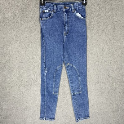 MILLER S Jeans Boys Size 12 Approx 23x24 Equestrian Riding Distressed Jeans
