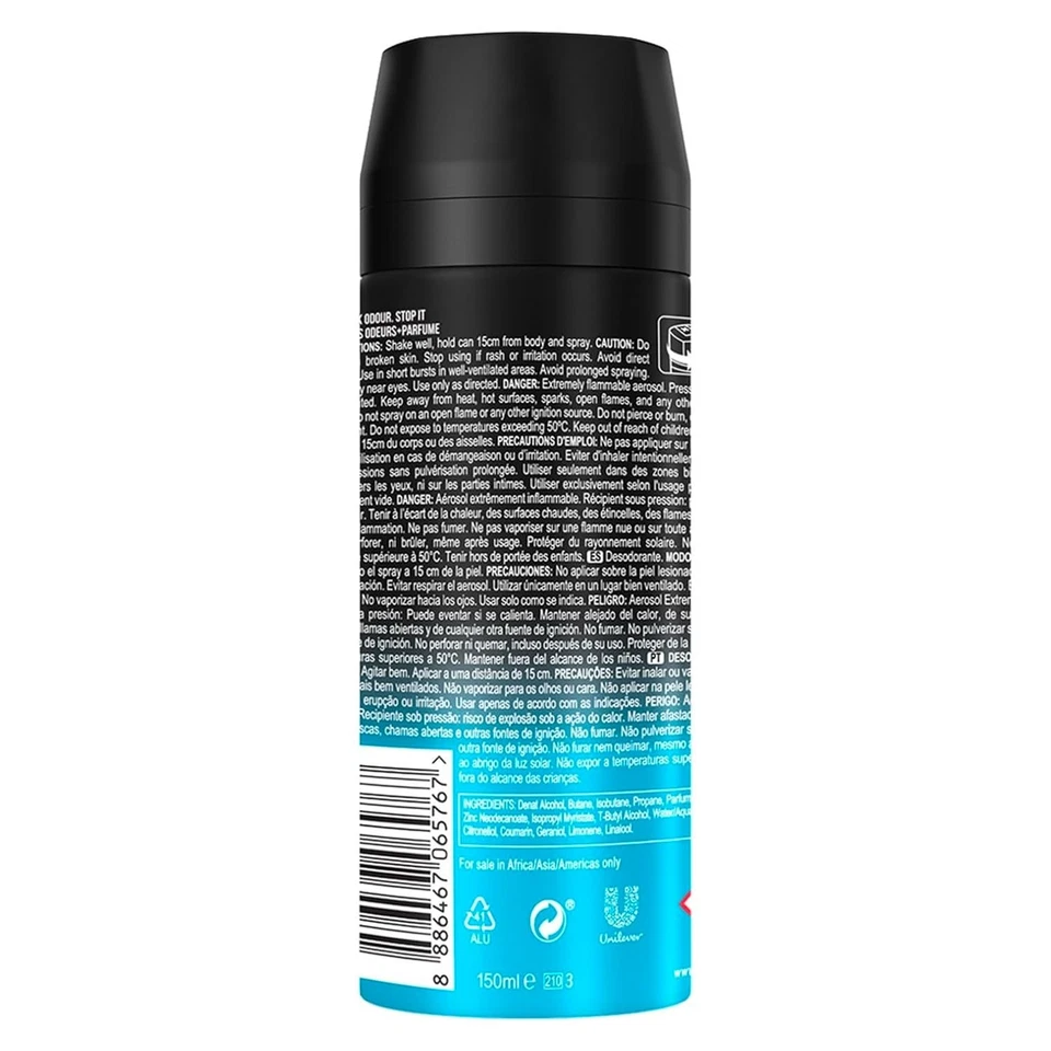 Axe Ice Chill Deodorant Body Spray for Men | 48H* Odour Protection 150ml - image 3 of 4