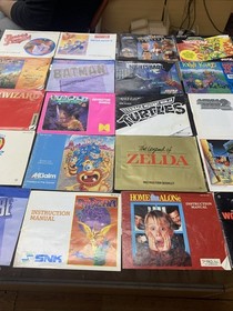 Lotto 50 Libretti Istruzioni NES per Nintendo Mega Man Zelda Castlevania