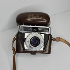 VINTAGE CAMERA Zeiss Ikon Contessamat SBE Prontor Matic 500 SL Leather Case