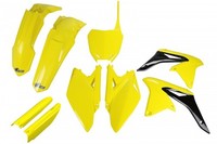 Kunststoff Verkleidung Kit Full Suzuki RMZ 250 2010 - 2018 Ufo Plast Gelb