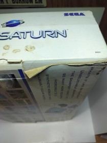 SEGA Saturn Console CIB with virtua fighter game tested see vid...see descript