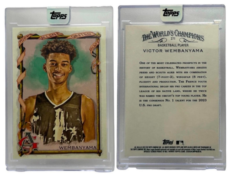 2023-24 Topps Allen & Ginter  #271  Victor Wembanyama  Spurs Rookie Card (RC)
