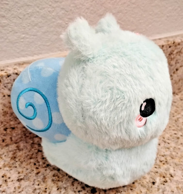 RARE Honeymaru Mochi Kawaii Blue Snail  Plush 9''