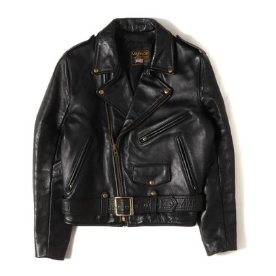 Vanson Jacket Black Size 40 Standard Popular C2 Cow Leather Double