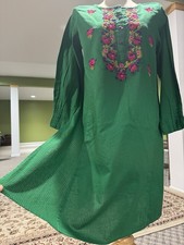 Pakistani Indian Designer Shalwar Kameez Fancy Eid Ramadan Iftaar Party Dress L