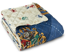 Harry Potter Crests Kids 62" x 90" Reversible Quilted Blanket-W159405569782