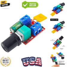 Mini PWM DC Motor Speed Controller, DC 3V 6V 12V 24V 35V 5A Speed Control Swi...