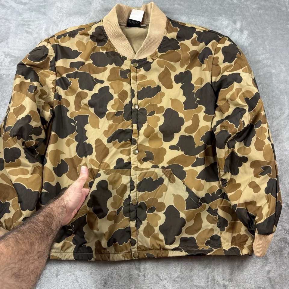 Rare VTG 90s Columbia Duck Hunter Camo Thinsulate Jacket XL Korea Hunting - Image 3 of 4