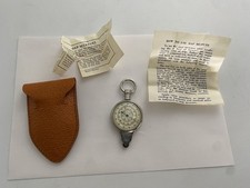 Vintage German Map Measuring Tool  Compass w/ring w/Case ~