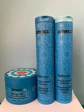 3 Amika Hydro Rush Intense Moisture Shampoo, Conditioner & Mask New, Authentic