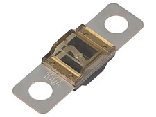 2X BDFS-100 Sicherung: Schmelz 100A 32-72VDC KFZ 41mm GLOSO