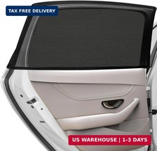 Car Rear Side Window Shades,2 Pack Stretchy Mesh Car Window Screens Sun Shades M