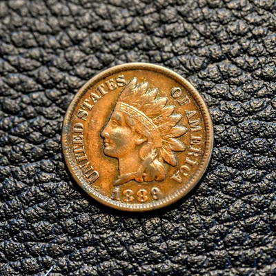 #ad ITM 7656 1889 Indian Cent XF EF Details COMBINED SHIPPING $29.95