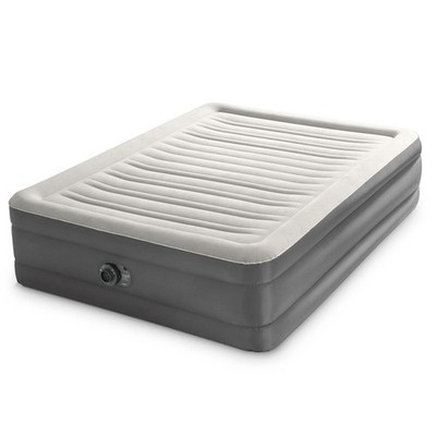 Intex Air Mattress Inflatable QUEEN Raised TruAire 18'' with Internal 120V Pump