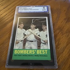 1963 Mickey Mantle - Bombers Best. ISA Graded 6 - EX-MT