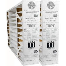 2 pack Lennox 16x25x5 X6670 MERV 11 Filter for Lennox and Honeywell